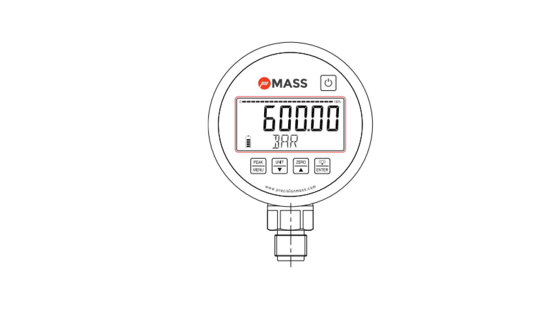 Precision Digital Pressure Gauge Model MG301